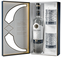 Водка Онегин 40% 0,7л П/У+2 рюмки Россия фото