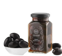 Оливки Гигант черные с косточкой 312мл фото