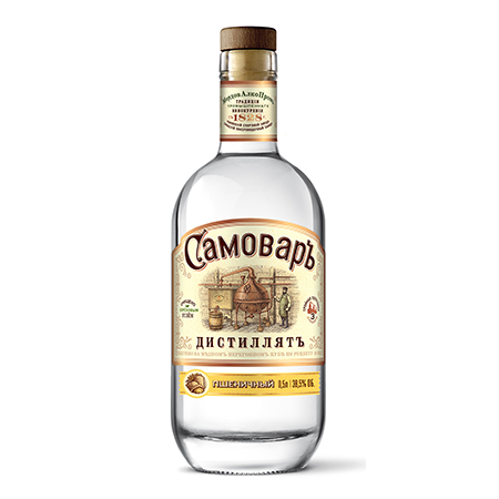Напиток спирт Самовар Пшеничный 38,5% 0,5л Россия фото