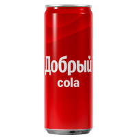 Напиток газ Добрый Кола 0,33л ж/б фото