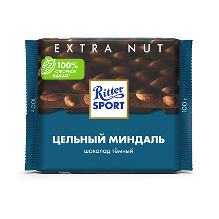 Ш/д Риттер спорт горький Миндаль 100г фото