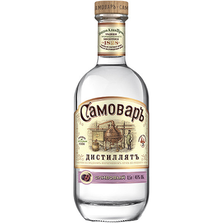 Водка Самовар сливовый 45% 0,5л Россия фото