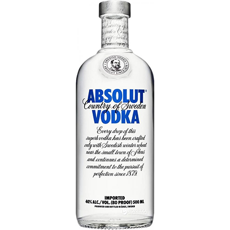 Водка Абсолют 40% 0,5л Швеция фото