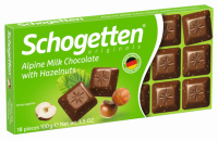 Ш/д Шогеттен 100гр молочный с фундуком  фото