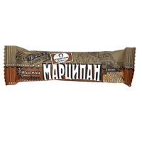 Батончик марципановый с соленой карамелью в темном шоколаде 50г фото