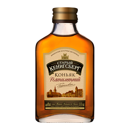 Коньяк Старый Кенигсберг 5* 40% 0,1л Россия фото