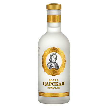 Водка Царская Золотая 40% 0,5л Россия фото