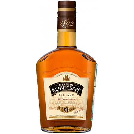 Коньяк Старый Кенигсберг 4* 40% 0,375л Россия фото