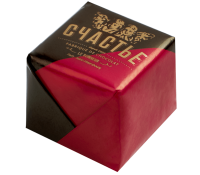 Конфета Пралине Счастье с виски изюмом в горьком шоколаде 50г
 фото