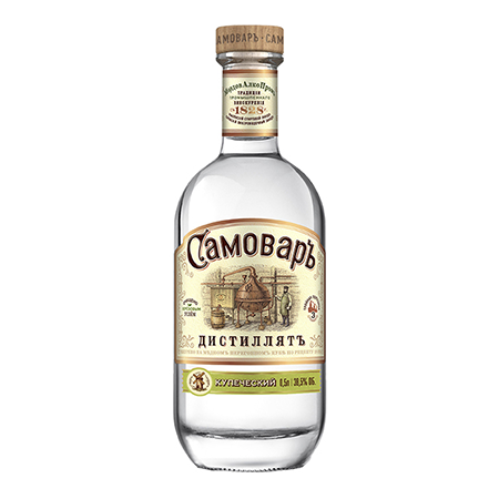 Напиток спирт Самовар Купеческий 38,5% 0,5 Россия фото