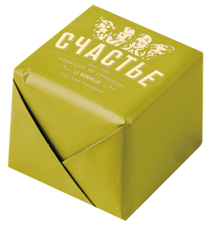 Конфета Пралине Счастье с кардамоном инжиром семенами чиа в молочном шоколаде 50г фото