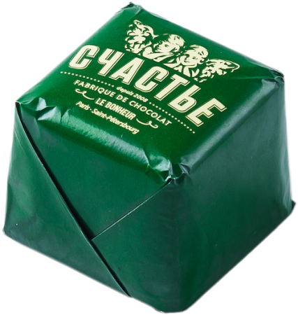 Конфета Пралине Счастье с брусникой кедровыми орешками в молочном шоколаде 50г фото