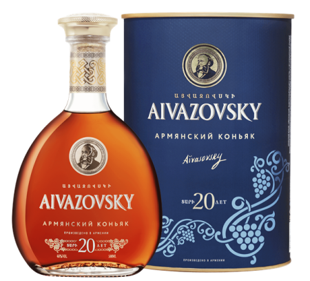 Коньяк Айвазовский 20 лет 40% 0,5л Туба Армения фото